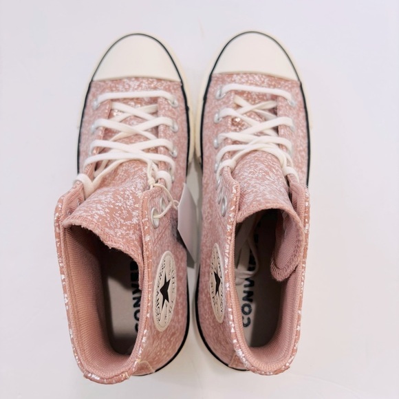 Converse Chuck Taylor Lift Platform Sparkling Glitter canvas high top sneakers - Picture 6 of 14